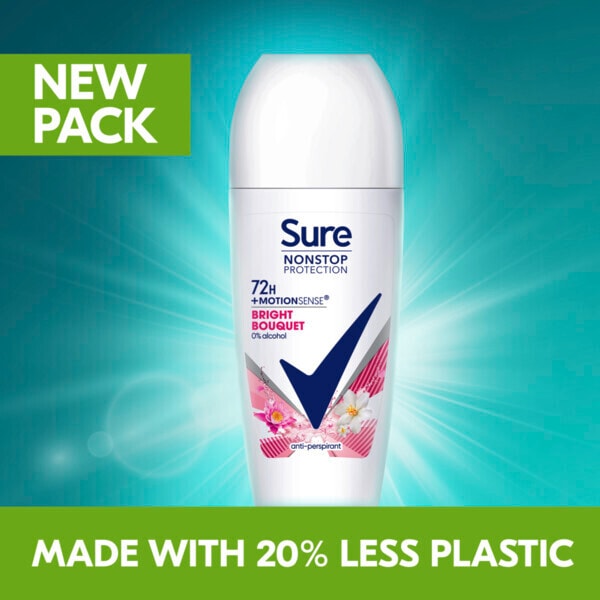 Sure Antiperspirant Deo Roll On Nonstop Pure Fresh 50ml