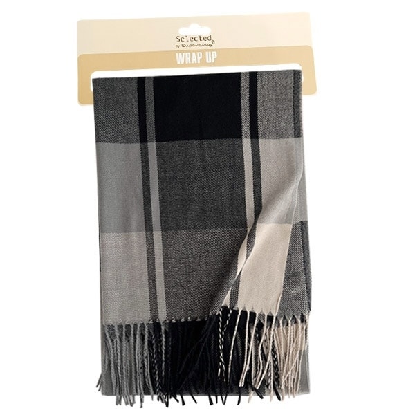 Superdrug Selected Scarf Black Check