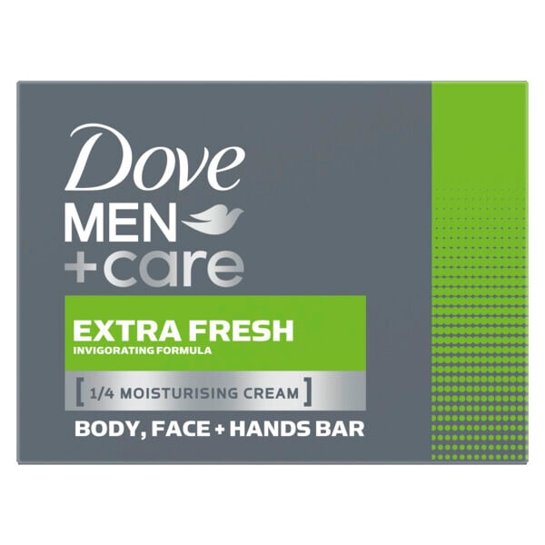 Dove Men+Care Body And Face Bar Soap Bar Extra Fresh 90G 1Pc