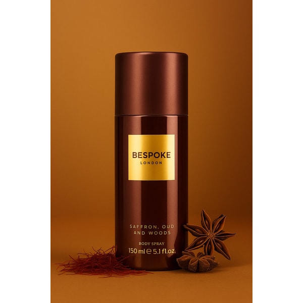 Bespoke Saffron, Oud and Woods body spray 150ml