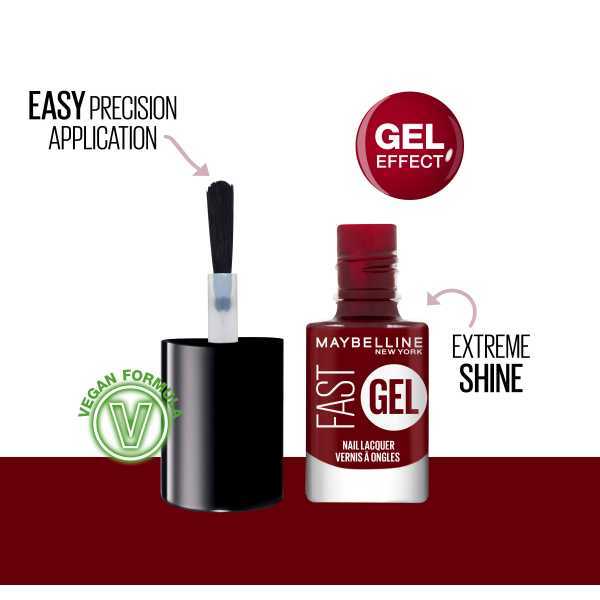 Maybelline Fast Gel Nail Laquer Rebel Red 12