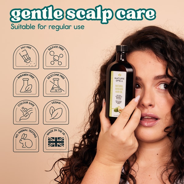 Nature Spell Natural Avocado Hair Oil with Pump