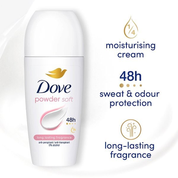 Dove Women Antiperspirant Deodorant Roll on Powder 50ml