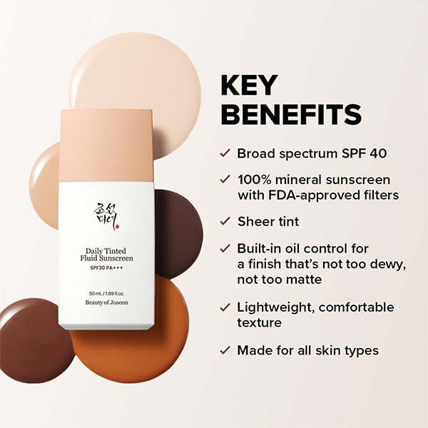 Beauty of Joseon Daily Tinted Fluid Sunscreen SPF30 PA +++ MY220