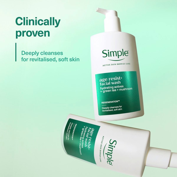 Simple Age Resist+ Facial Cleanser 240 ml