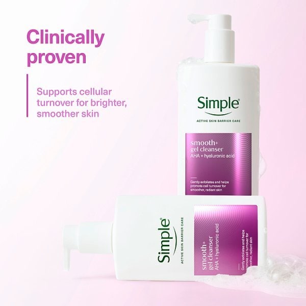 Simple Smooth+ Gel Facial Cleanser 240 ml