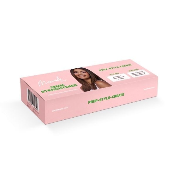 Mermade Hair Straightener 28mm Pink - Straighten or curl