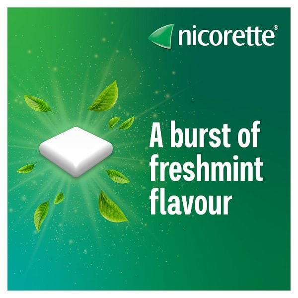 Nicorette Freshmint 4mg Nicotine Gum 105s (Stop Smoking)