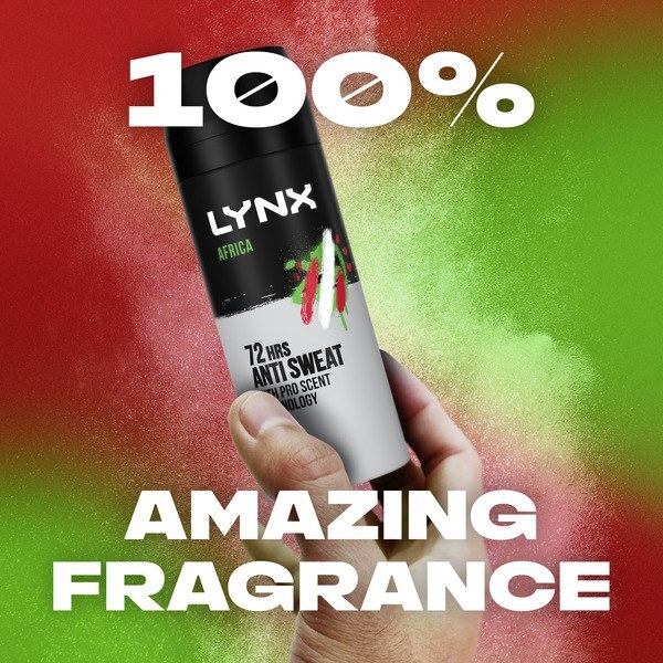 Lynx 72-Hour Antiperspirant Deodorant Spray Africa 150ml