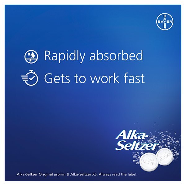 Alka Seltzer Antacid XS Effervescent Pain Relief 20 Tablets