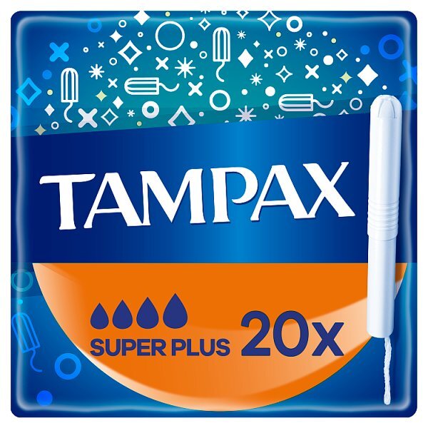 Tampax Super Plus Tampons Applicator Cardboard 20X