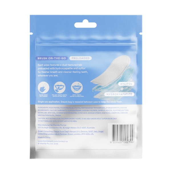 HiSmile Exfoliating Tooth Wipes (14Pk)