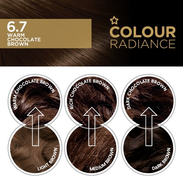 Superdrug Colour Radiance 6.7 Warm Chocolate Brown