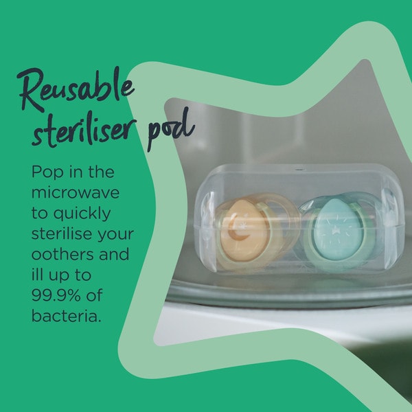 Tommee Tippee Closer to Nature Night Soother 6-18m (2 pack)