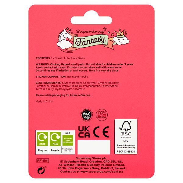 Superdrug Fantasy Face Gems Stars