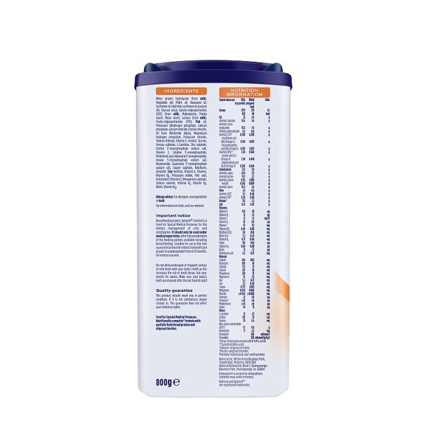 Aptamil Comfort Baby Milk Formula from Birth to 12 Mths 800g
