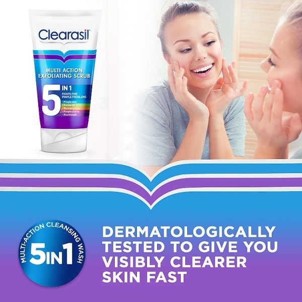 Clearasil 5 in 1 Multi-Action Exfoliating Face Scrub 150ml