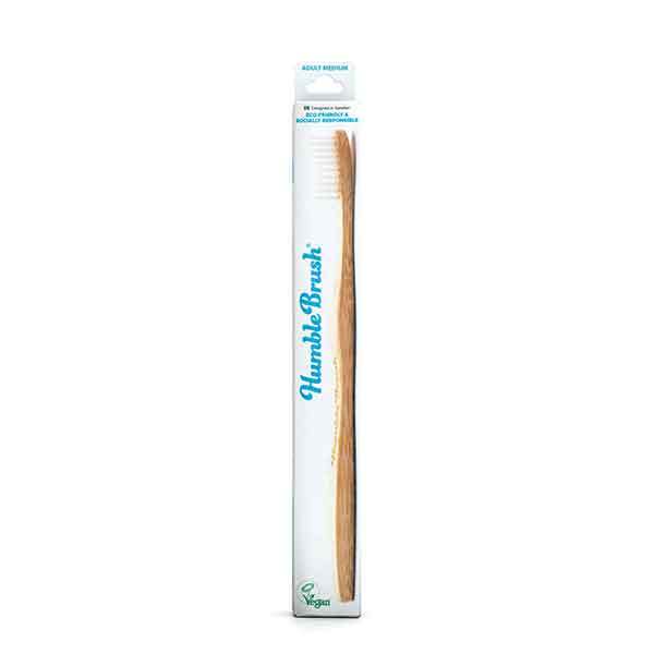 Humble Brush Adults Bamboo Toothbrush White