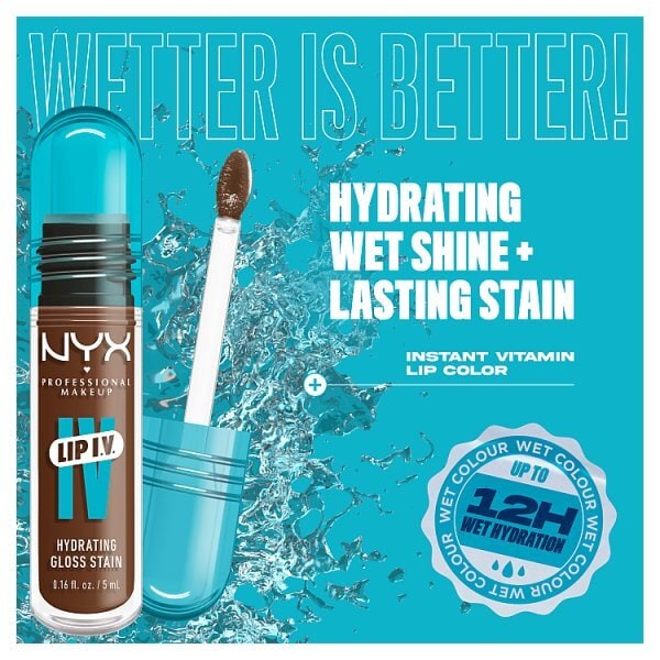 NYX Professional Makeup Lip IV Hydrating Lip Stain Gloss Splash Spice