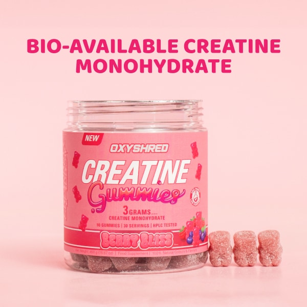 Oxyshred Creatine Gummies Berry Bliss