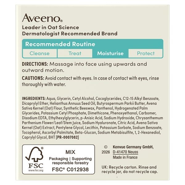 Aveeno Face Calm + Restore Rich Cream 50Ml