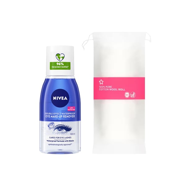 Nivea Cotton wool & Eye Makeup Remover Bundle