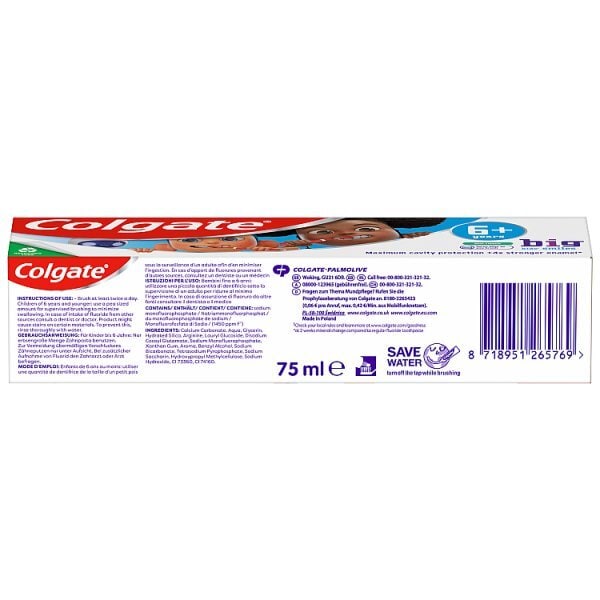 Colgate Mild Mint Flavour Kids Toothpaste 6-9 Years 75ml