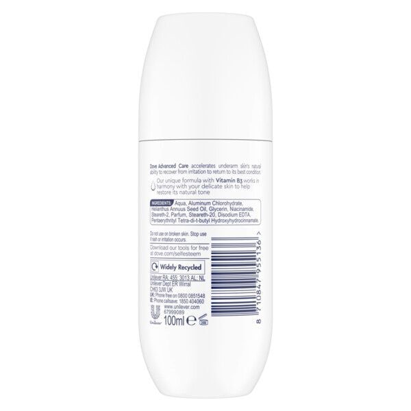 Dove Advanced Care Clean Touch Roll On 100ml