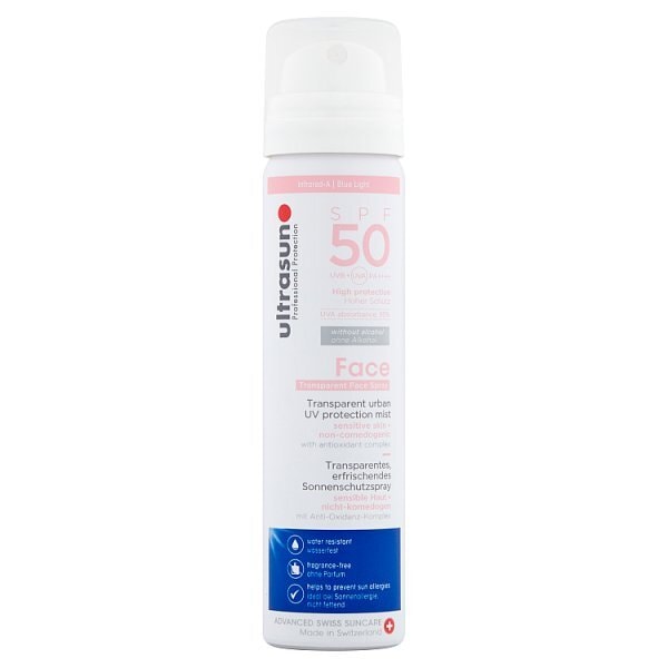 DNR Ultrasun Uv Face & Scalp Mist Spf50 75Ml