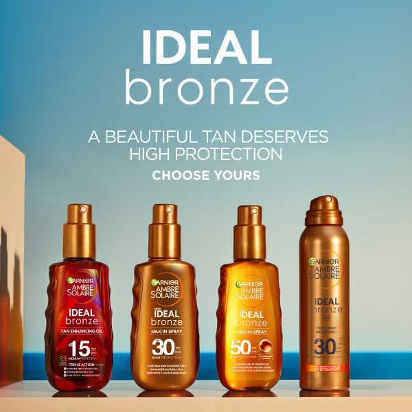 Garnier Ambre Solaire Ideal Bronze Milk In Spray Spf 50