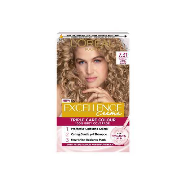 Excellence Creme 7.31 Dark Caramel Blonde Hair Dye