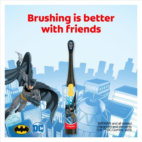 Colgate Batman Extra Soft Kids Battery Toothbrush