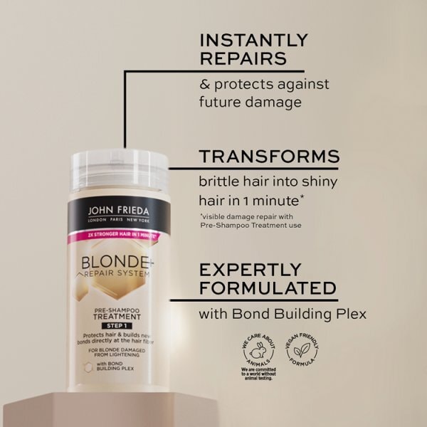 John Frieda Blonde+Repair System Pre-Shampoo Treatment 100ml