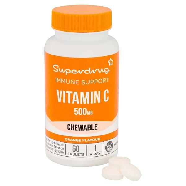Superdrug Chewable Vitamin C 500mg 60s