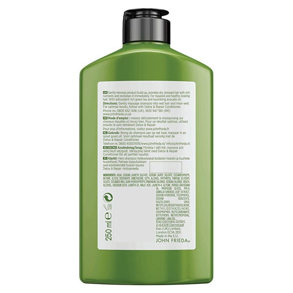 John Frieda Detox & Repair Shampoo 250ml