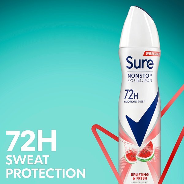 Sure Antiperspirant Deo Aerosol Nonstop Uplift & Fresh 250ml