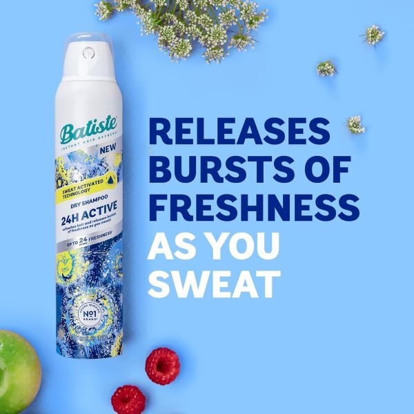 Batiste 24H Active Dry Shampoo Sweat Activated Technology