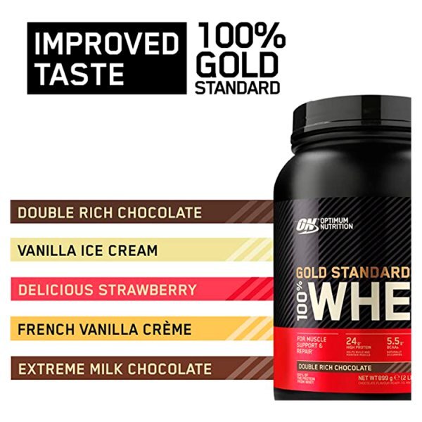 Optimum Nutrition Double Rich Chocolate Whey Protein Powder