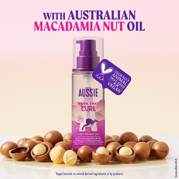 Aussie That Curl Lightweight Hair Oil 95Ml. Anti-Frizz.