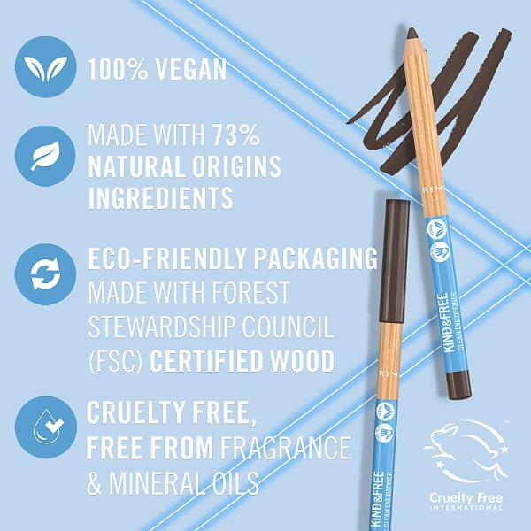 Rimmel Kind & Free Eye Liner 002 Pecan 1.1G