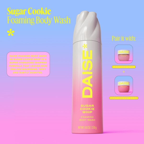 DAISE Foaming Body Wash in Sugar Cookie, 265 ml