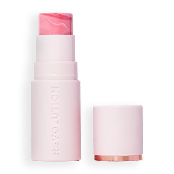 Revolution Skin Silk Marble Blush Stick Pinched Light Pink