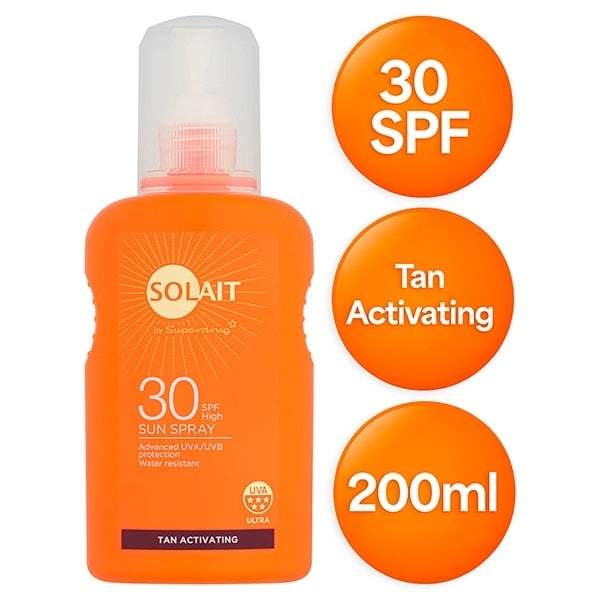 Solait Tanning Active Spray SPF30 200 ml&nbsp;