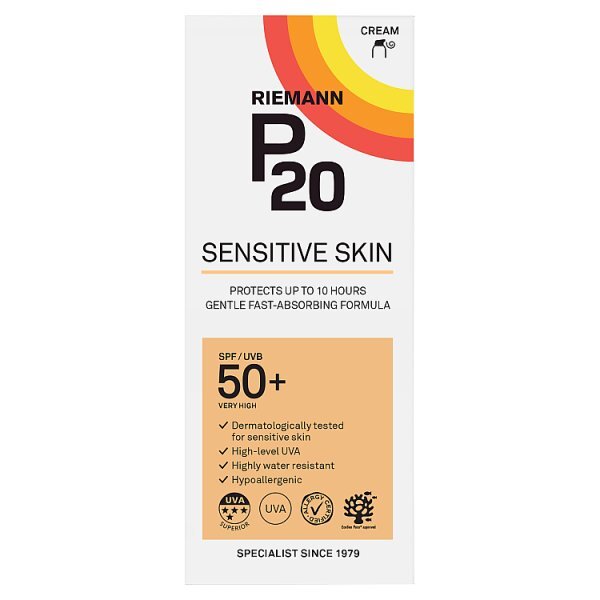 P20 Sensitive Suncream SPF50 200ml