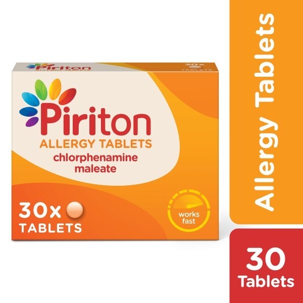 Piriton Allergy Relief Tablets Antihistamine Tablets 30s