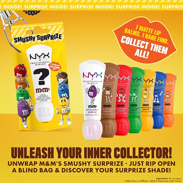 NYX Professional Makeup X M&M's Smushy Surprize Matte Lip Balm