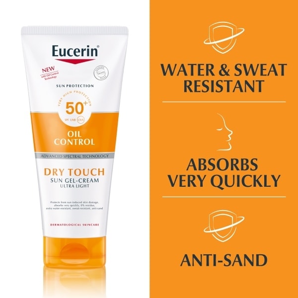 Eucerin Oil Control Dry Touch Sun Cream Gel SPF50+ 200ml