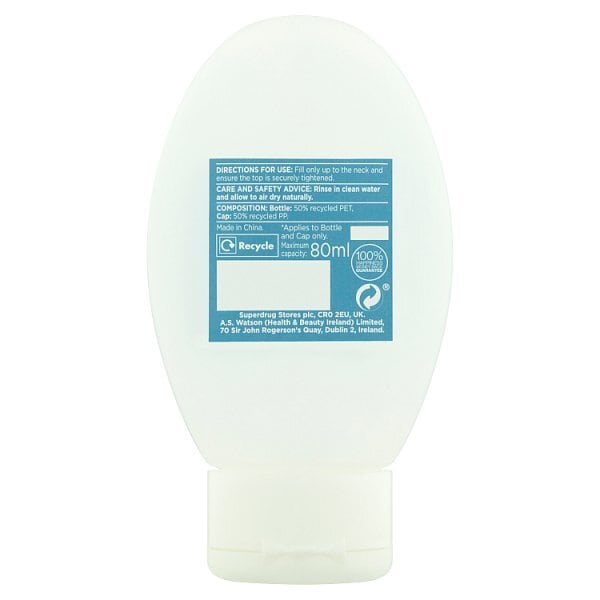 Superdrug Squeezy Travel Bottle 80ml