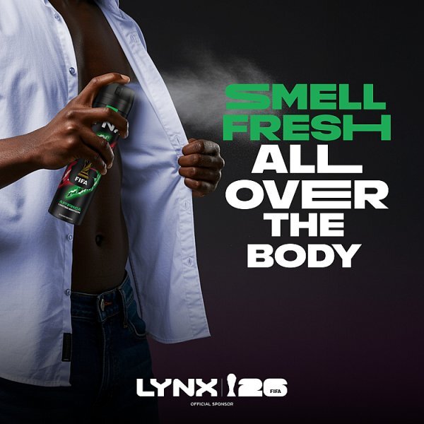 Lynx Africa Aerosol Body Spray 250 ml Fifa World cup Limited Edition