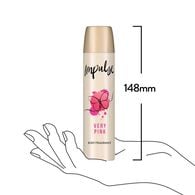 Impulse Body Spray Deodorant Very Pink 75ml